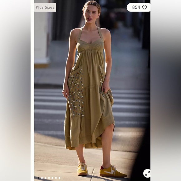 Daily Practice Dresses & Skirts - Daily Practice NEW‎ WITH TAGS Top Tier Utility Sweetheart Midi Dress small boho